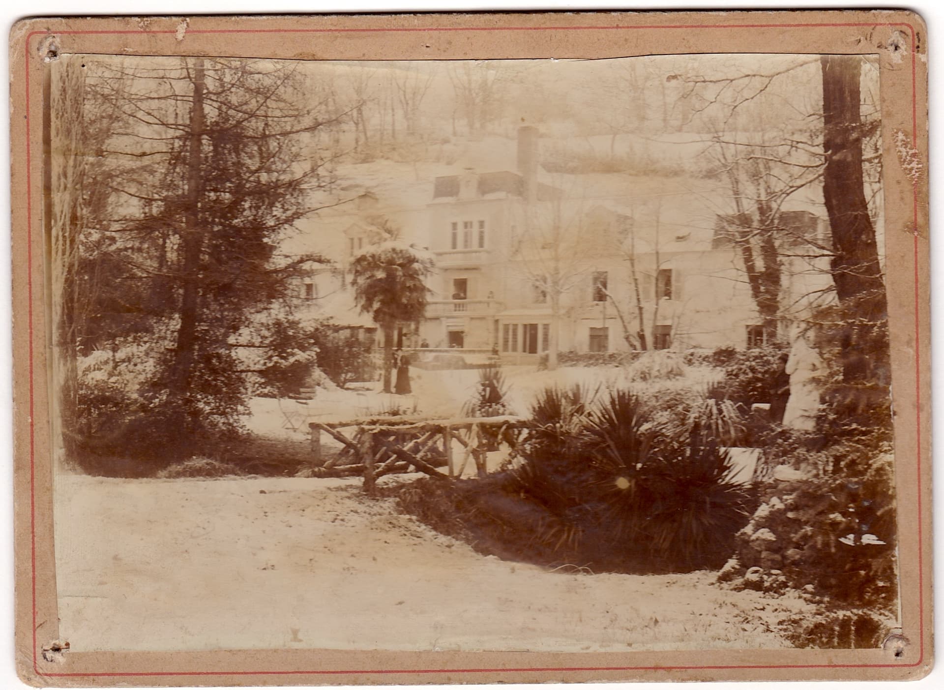 Parc sous la neige